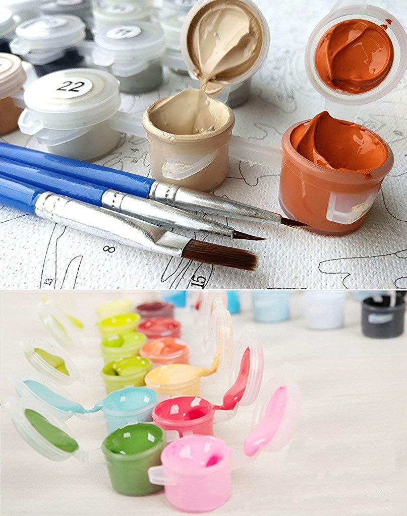 HASTHIP Paint by Numbers for Adults andy Kits ,DIY Oil Painting Gift Kits Pre-Printed Canvas Art Home Decoration HASTHIP Paint by Numbers for Adults andy Kits ,DIY Oil Painting Gift Kits Pre-Printed Canvas Art Home Decoration